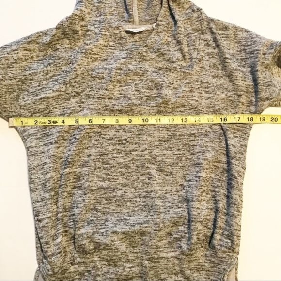 ATHLETA Batwing Robin Heather Gray Pullover Hood Sweater Sweatshirt Womens XXS - Picture 9 of 11